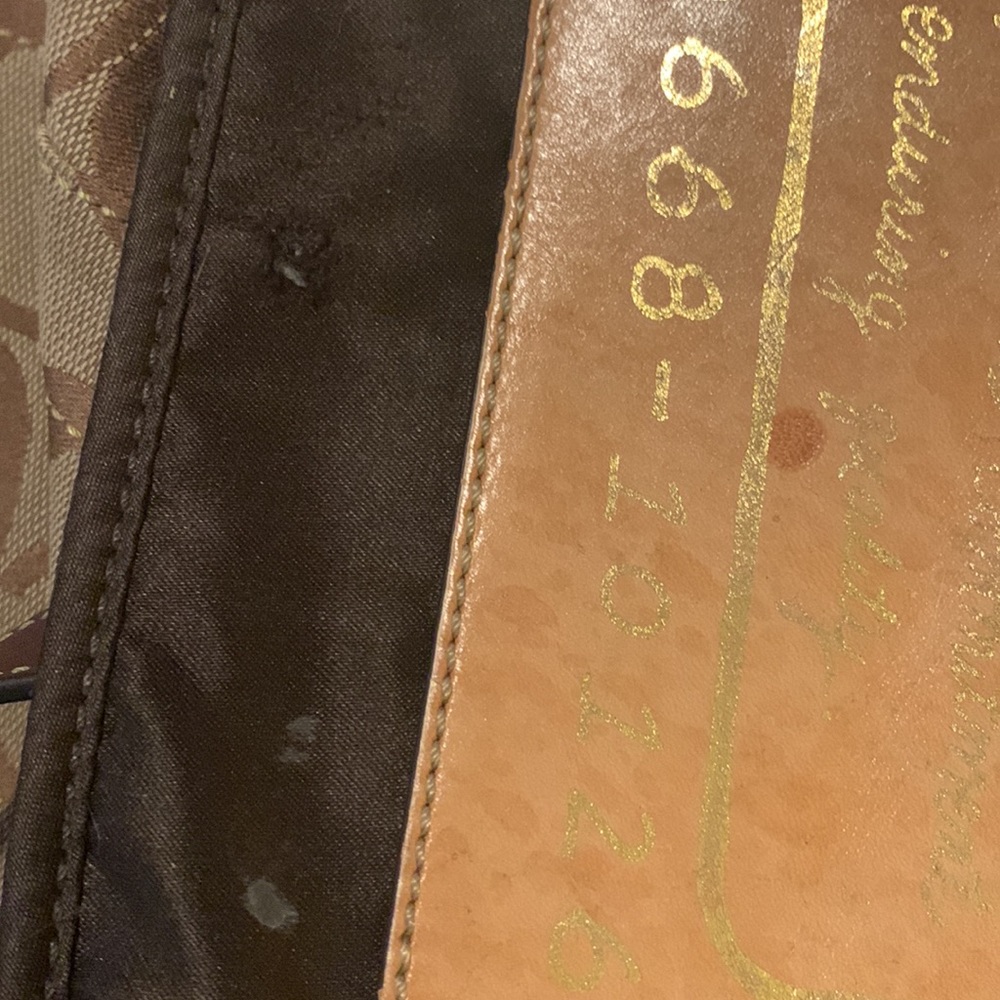 Coach Tan & Brown Signature Logo Travel Bag/Tote Bag/Weekender - Picture 10 of 10